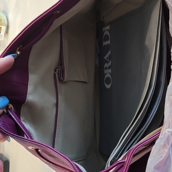 ORA DELPHINE Clair Bucket Bag Genuine Leather - Picture 6 of 15